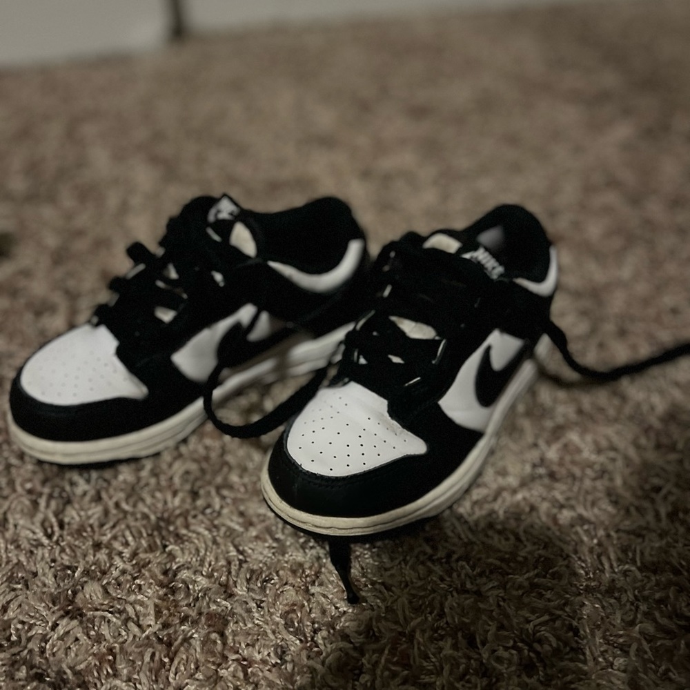 Little boys Nike dunks size 11C
